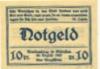 Waldenburg (heute: PL-Walbrzych) - Stadt - 20.8.1921 - 10 Pfennig 