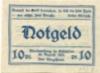 Waldenburg (heute: PL-Walbrzych) - Stadt - 20.8.1921 - 10 Pfennig 