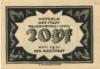Waldenburg (heute: PL-Walbrzych) - Stadt - November 1921 - 20 Pfennig 