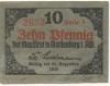 Waldenburg (heute: PL-Walbrzych) - Stadt - - 31.12.1918 - 10 Pfennig 