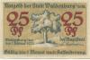 Waldenburg (heute: PL-Walbrzych) - Stadt - 1.2.1920 - 25 Pfennig 