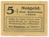 Waldenburg (heute: PL-Walbrzych) - Stadt - 1.3.1920 - 5 Pfennig 