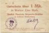 Waldenburg (heute: PL-Walbrzych) - Fürstlich Plessische Bergwerks-Direktion, Schloss Waldenburg - - 20.9.1914 - 1 Mark