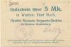 Waldenburg (heute: PL-Walbrzych) - Fürstlich Plessische Bergwerks-Direktion, Schloss Waldenburg - - 20.9.1914 - 5 Mark