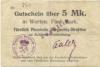 Waldenburg (heute: PL-Walbrzych) - Fürstlich Plessische Bergwerks-Direktion, Schloss Waldenburg - -- - 5 Mark