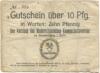 Waldenburg (heute: PL-Walbrzych) - Niederschlesischer Knappschaftsverein - -- - 10 Pfennig 