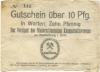 Waldenburg (heute: PL-Walbrzych) - Niederschlesischer Knappschaftsverein - -- - 10 Pfennig 