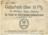 Waldenburg (heute: PL-Walbrzych) - Niederschlesischer Knappschaftsverein - -- - 10 Pfennig