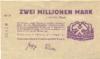 Waldenburg (heute: PL-Walbrzych) - Niederschlesisches Steinkohlensyndikat GmbH - 28.8.1923 - 28.10.1923 - 2 Millionen Mark