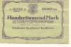 Waldheim - Städtische Sparkasse - 1.8.1923 - 100000 Mark 