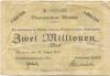 Waldsee (Bad) - Oberamtsstadt - 26.8.1923 - 2 Millionen Mark 
