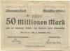 Waldsee (Bad) - Oberamtsstadt - 21.9.1923 - 50 Millionen Mark 