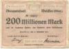 Waldsee (Bad) - Oberamtsstadt - 21.9.1923 - 200 Millionen Mark 