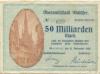 Waldsee (Bad) - Oberamtsstadt - 21.9.1923 - 50 Milliarden Mark 