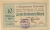 Wallersdorf- Gemeinde - September 1923 - 10 Millionen Mark 