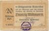 Wallersdorf- Gemeinde - September 1923 - 20 Millionen Mark 