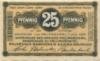 Walsrode und Fallingbostel - Sparkasse des Kreises Fallingbostel, Sparkasse Fallingbostel, Spar- und Darlehnsverein Walsrode eGmbH - 1.7.1920 - 25 Pfennig