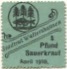 Waltershausen - Stadt - April 1918 - 1/2 kg 