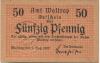 Waltrop - Amt - 1.8.1920 - 50 Pfennig 