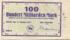 Wanne - Amt - 27.10.1923 - 100 Milliarden Mark 