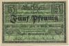 Wanzleben - Kreis - 9.4.1920 - 5 Pfennig 