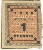 Wasserburg - Städtische Sparkasse - 1920 - 1 Pfennig 