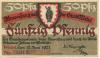 Wedel - Stadt - 10.6.1921 - 50 Pfennig 