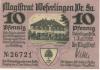 Weferlingen (heute: Oebisfelde) - Stadt - 1.7.1920 - 10 Pfennig 