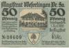 Weferlingen (heute: Oebisfelde) - Stadt - 1.7.1920 - 50 Pfennig 