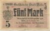Weida - Stadt - 4.11.1918 - 1.2.1919 - 5 Mark 