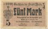 Weida - Stadt - 4.11.1918 - 1.2.1919 - 5 Mark 