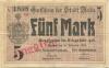 Weida - Stadt - 4.11.1918 - 1.2.1919 - 5 Mark 