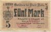 Weida - Stadt - 4.11.1918 - 1.2.1919 - 5 Mark 