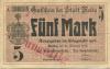 Weida - Stadt - 4.11.1918 - 1.2.1919 - 5 Mark 