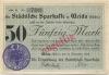 Weida - Städtische Sparkasse - 22.11.1918 - 28.2.1919 - 50 Mark