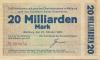 Weilburg - Oberlahnkreis - 25.10.1923 - 20 Milliarden Mark