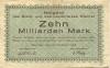 Weimar - Kreis und Stadt - 27.10.1923 - 10 Milliarden Mark 