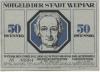 Weimar - Stadt - 1.3.1921 - 50 Pfennig 