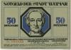 Weimar - Stadt - 1.3.1921 - 50 Pfennig 