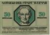 Weimar - Stadt - 1.3.1921 - 50 Pfennig 