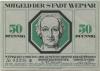 Weimar - Stadt - 1.3.1921 - 50 Pfennig 
