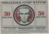 Weimar - Stadt - 1.3.1921 - 50 Pfennig 
