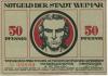 Weimar - Stadt - 1.3.1921 - 50 Pfennig 