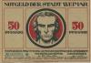 Weimar - Stadt - 1.3.1921 - 50 Pfennig 