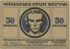 Weimar - Stadt - 1.3.1921 - 50 Pfennig 