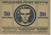 Weimar - Stadt - 1.3.1921 - 50 Pfennig 