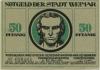 Weimar - Stadt - 1.3.1921 - 50 Pfennig 