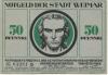 Weimar - Stadt - 1.3.1921 - 50 Pfennig 