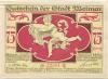 Weimar - Stadt - 1.8.1921 - 75 Pfennig 