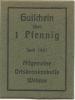 Weimar - Allgemeine Ortskrankenkasse - Juni 1921 - 1 Pfennig